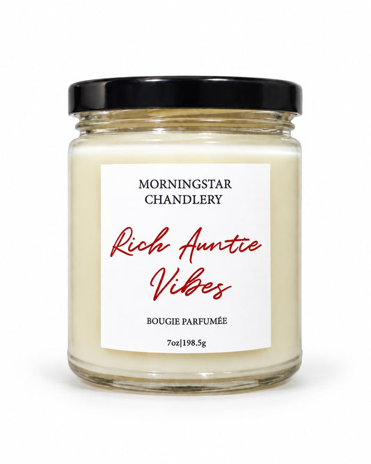 Rich Auntie Vibes | Warm Vanilla Sugar Scented Candle