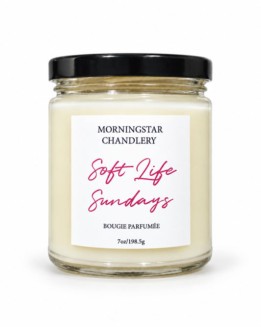 Soft Life Sundays | Peach Magnolia Scented Candle